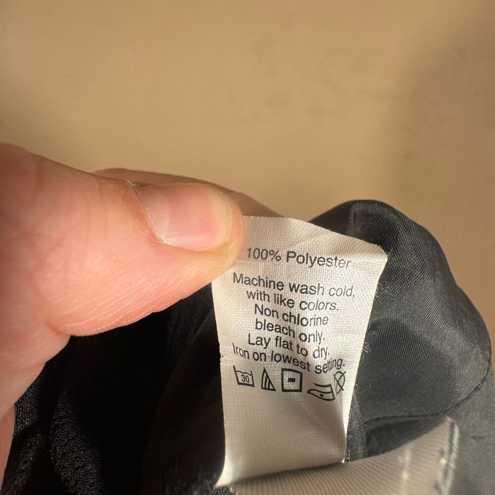 Madewell Black Tie-Waist Jumpsuit – 3/4 Sleeve | Crewneck | Size 4 - Picture 7 of 8